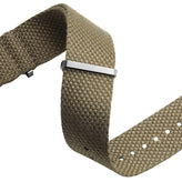 WatchGecko Braemore Military Nylon Watch Strap - Beige