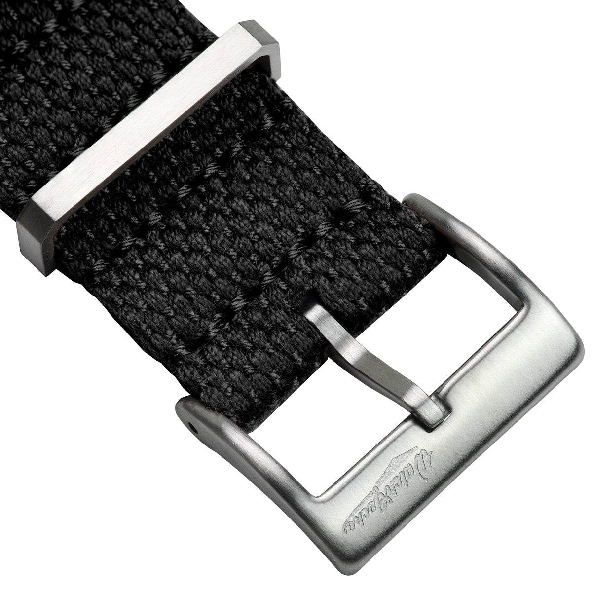 WatchGecko Braemore Military Nylon Watch Strap - Black