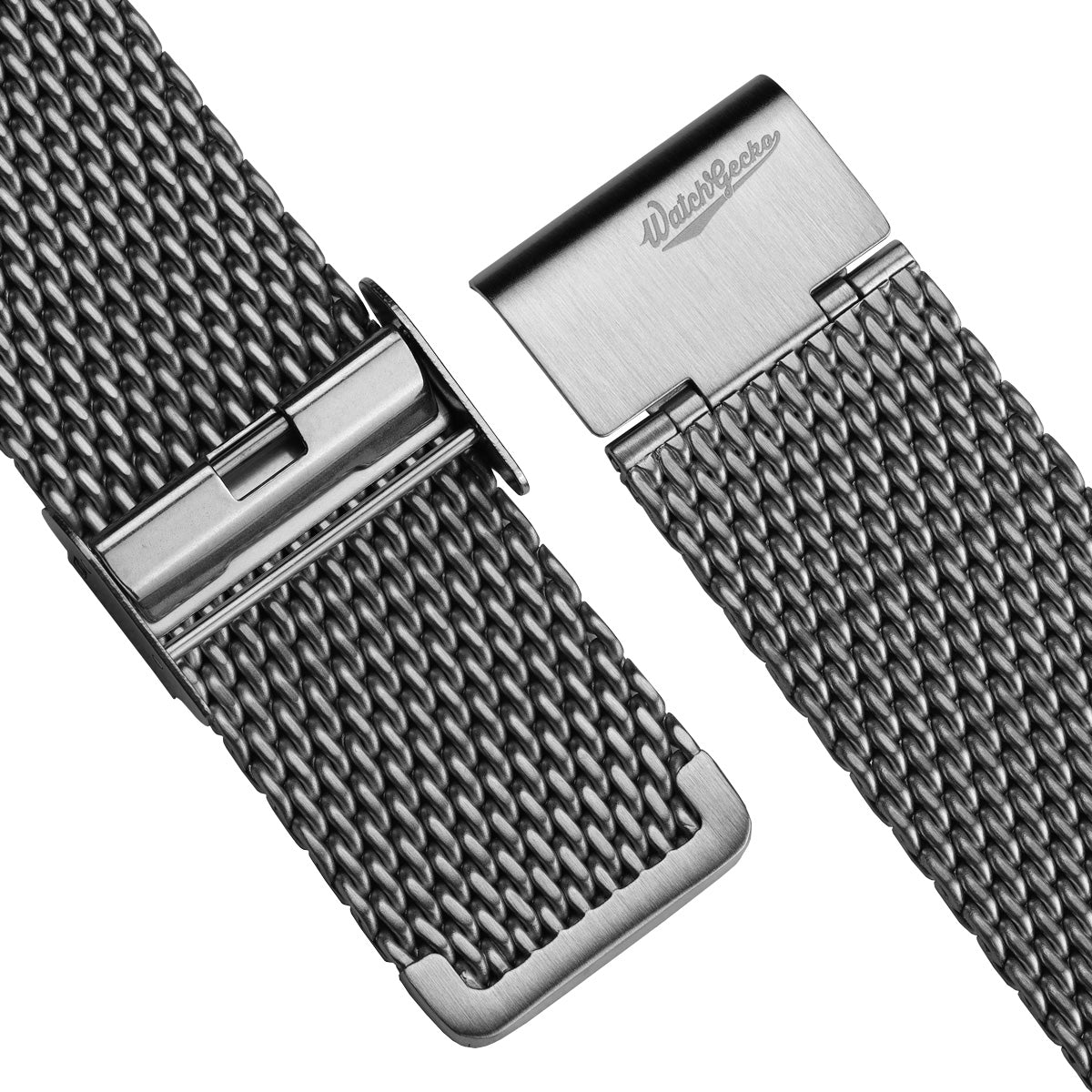 Classic Style Stainless Steel Milanese Mesh Watch Strap - Satin