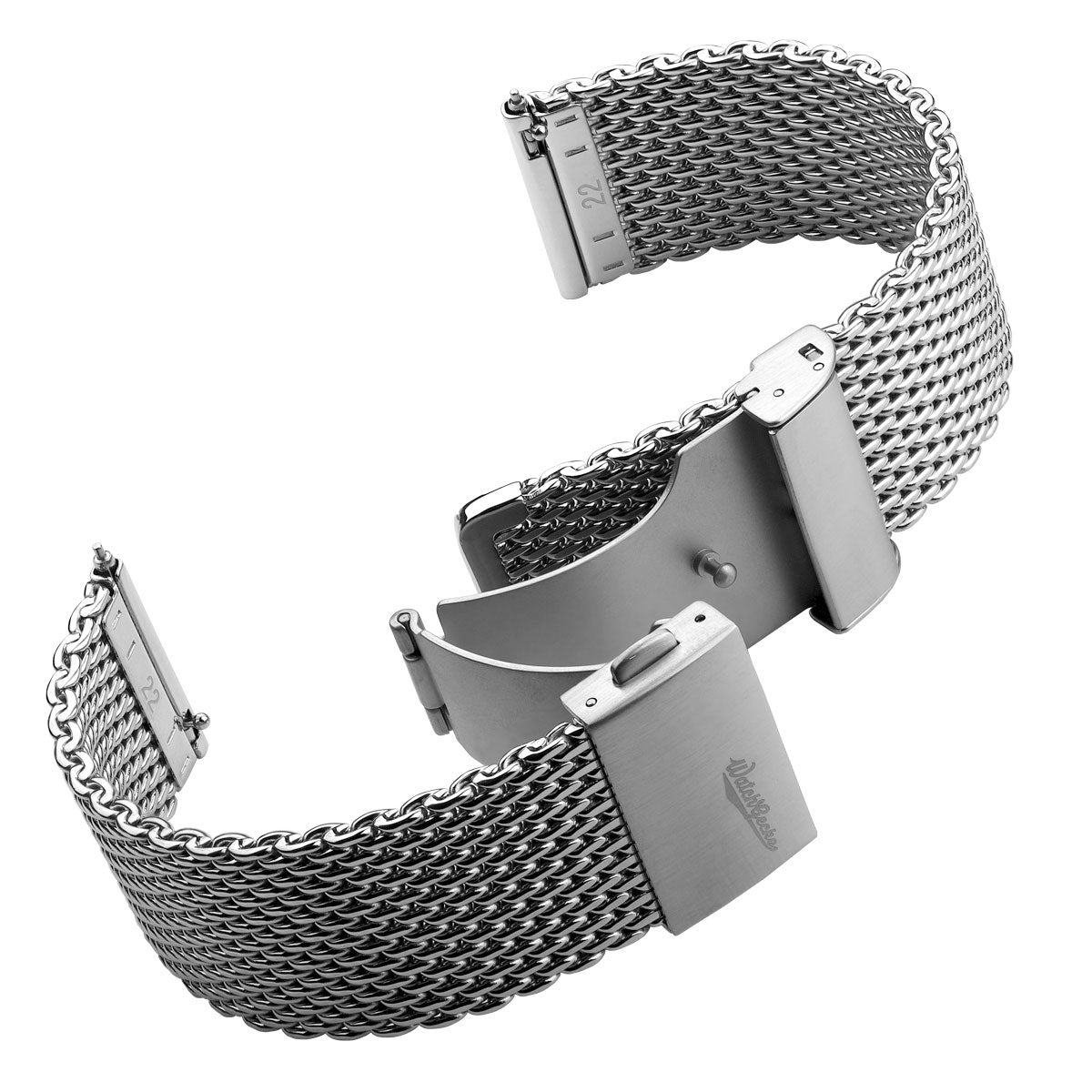 Merriott Quick-Release Milanese Mesh Stainless Steel Watch Strap - Polished