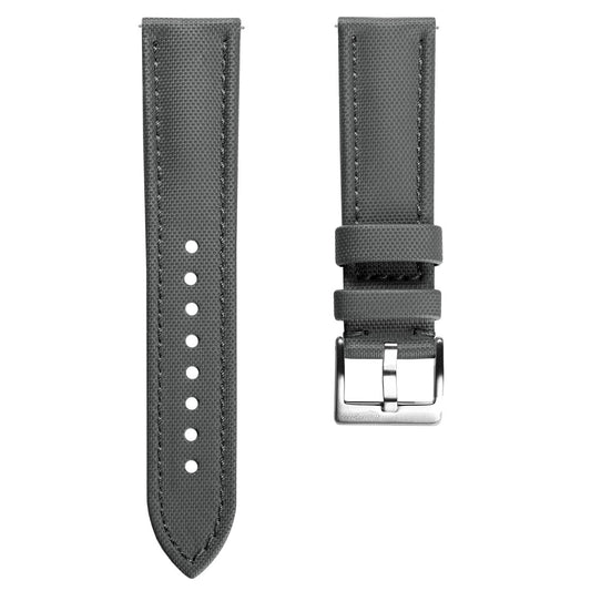 WatchGecko Atlas Sailcloth Strap - Grey