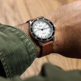 Camden Hand-Stitched Genuine Leather Watch Strap - Mahagony on Sinn