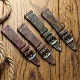 Dexter Cracked Finish Leather Watch Straps