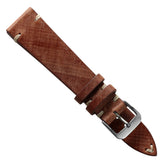 Cortez Genuine Leather Watch Strap - Mahogany