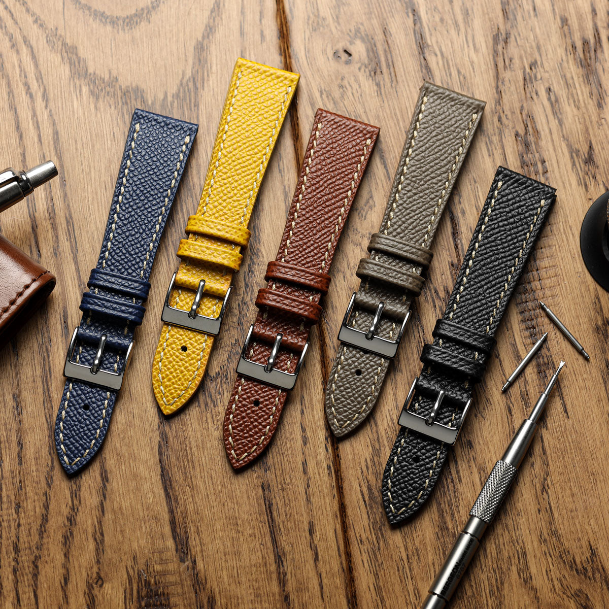 Hand Stitched Italian Leather Watch Strap 