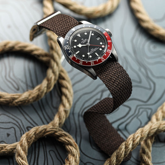 ZULUDIVER Perlon Nylon OctoPod Watch Strap - Earth on Tudor GMT