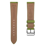 WatchGecko Brixham Classic Saffiano Leather Watch Strap - Avocado Green