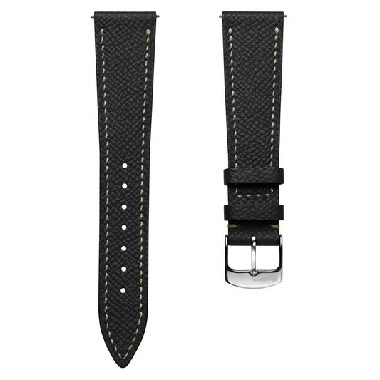 Hanley Epsom Leather Watch Strap - Black