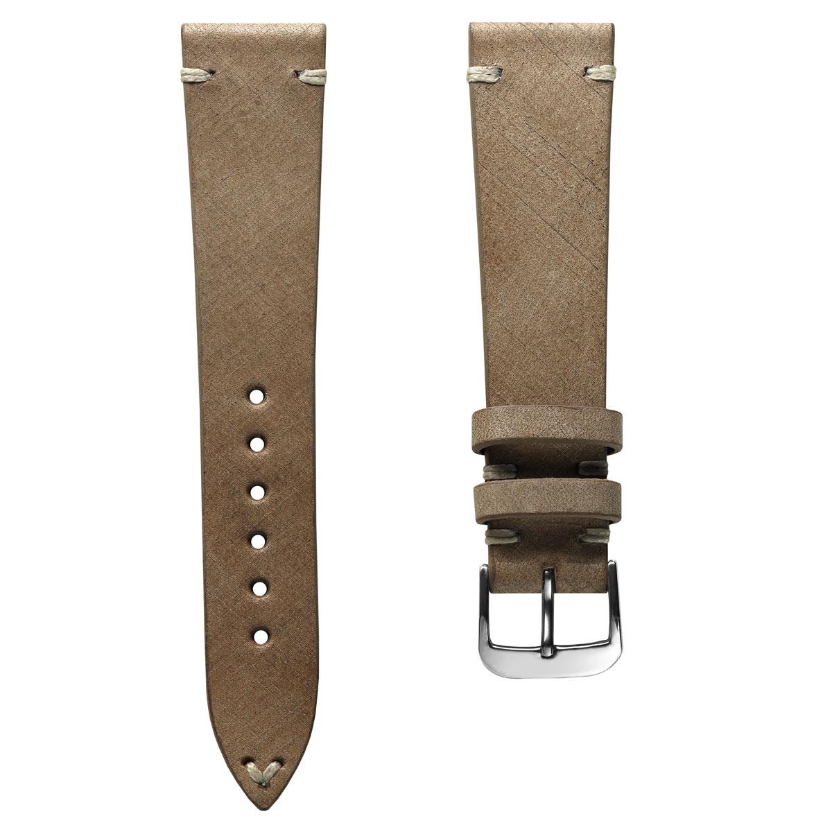 Cortez Genuine Leather Watch Strap  - Beige