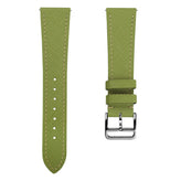 WatchGecko Brixham Classic Saffiano Leather Watch Strap - Avocado Green