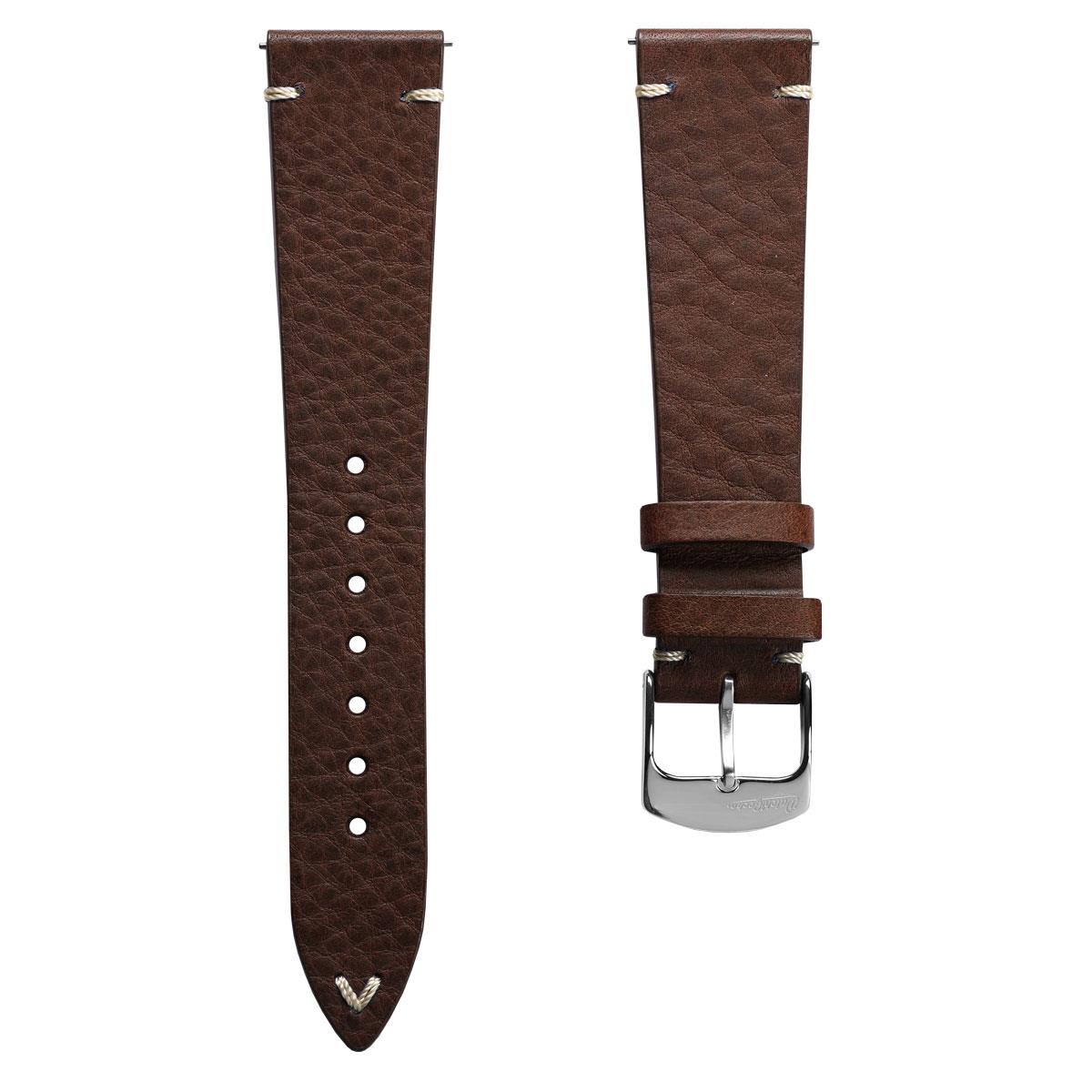 Finsbury Minerva Box Genuine Leather Watch Strap - Cinnamon