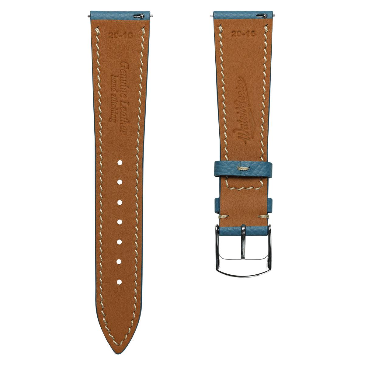 Hanley Epsom Leather Watch Strap - Light Blue