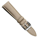 Whitby Vintage Padded Leather Watch Strap - Beige