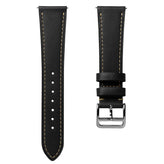 Brixham Special Buckle Classic Leather Watch Strap - Black