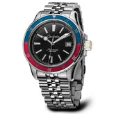 Sea Hunter Automatic Diver's Watch - Blue / Red - LIKE NEW