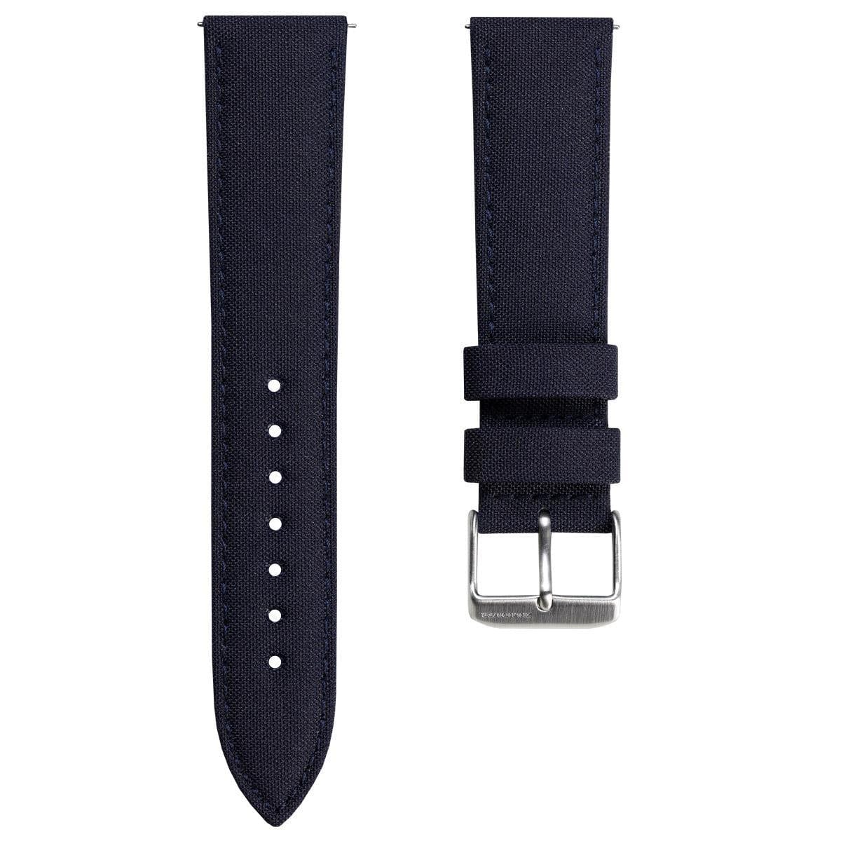 SEAQUAL® Upcycled Fabric ZULUDIVER Watch Strap - Dark Blue | WatchGecko