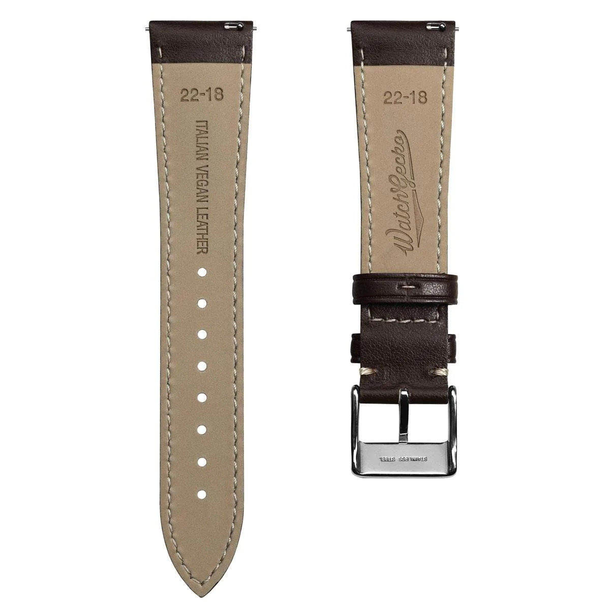Vintage Highley Genuine Leather Watch Strap - Light Brown