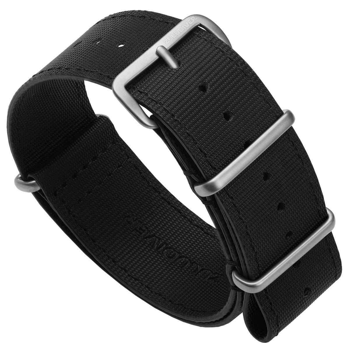 Phalanx Padded Sailcloth QR Water-Resistant Watch Strap - IP Black