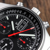 Sinn 144 St Sa Automatic Chronograph - Black Dial - Solid Bracelet