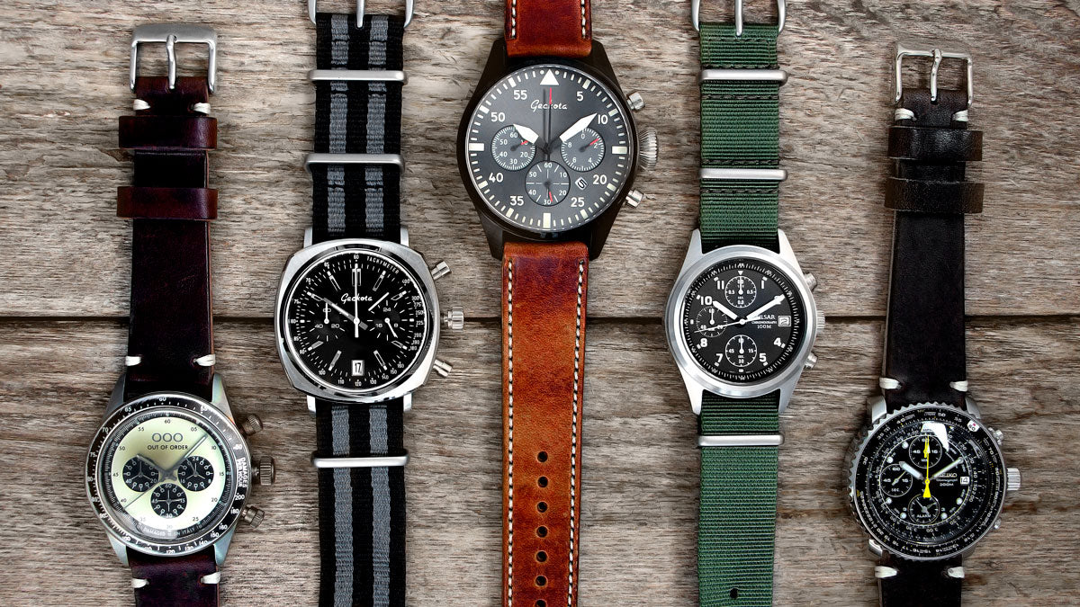 aviation chronograph watch