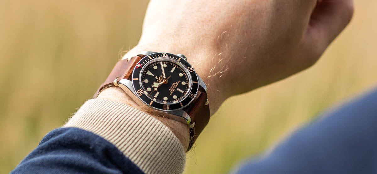 tudor black bay 58 brown leather strap